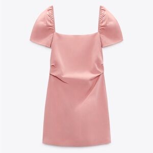 Zara Linen Blend Mini Dress